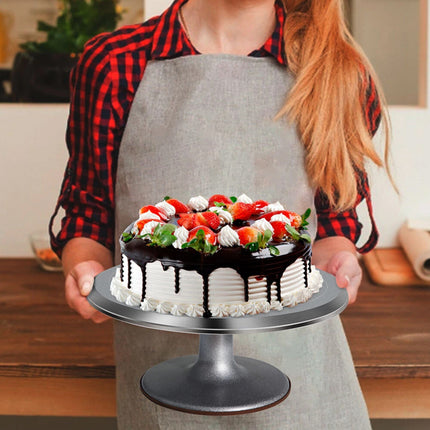 Cake Turntable Aluminum Alloy Revolving Stand for Cake Decorating Baking Use
