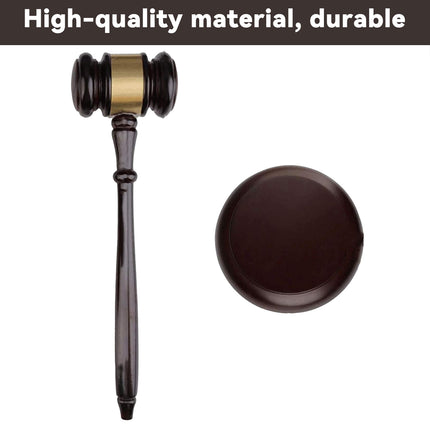 2PCS Wooden Judge Hammer Mallet Auction Mallet Handcrafted Craft Pendulum