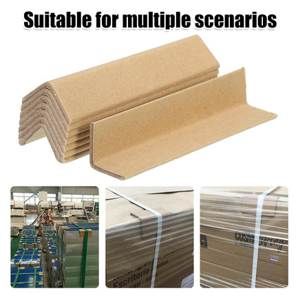 100PCS L-Shaped Paper Corner Protectors Sturdy Durable for Shipping Pack Use