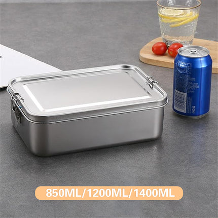 Stainless Steel Lunch Box Food Grade Portable Leakproof Durable Container