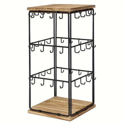 Iron Desktop Earrings Display Organizer Jewellery Stand Holder for Home Storage