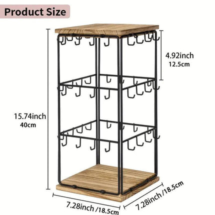 Iron Desktop Earrings Display Organizer Jewellery Stand Holder for Home Storage