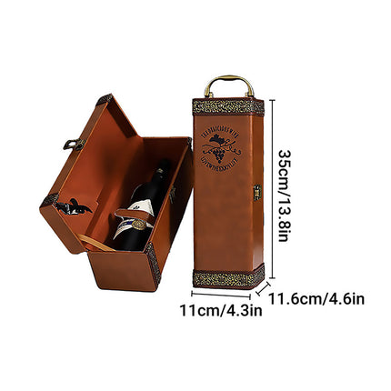 High-grade Leather Red Wine Gift Box