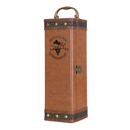 High-grade Leather Red Wine Gift Box