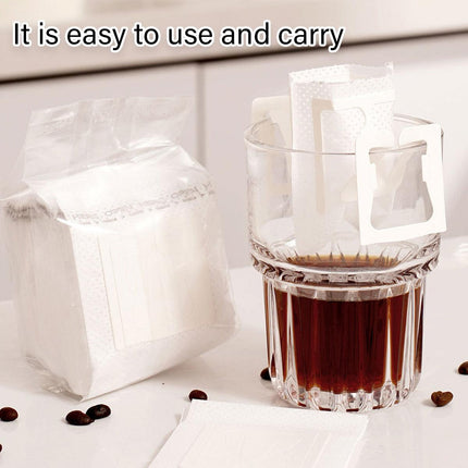100pcs Hanging Ear Coffee Filter Hand Brew Drip Bag Disposable Coffee Filter