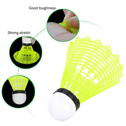 12PCS Badminton Training Set Durable Feather Shuttlecocks for Sports Practice
