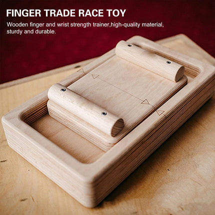 Wooden Finger Wrist Strength Trainer for Athletes Gamers Hand Grip Exercise