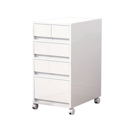 Rolling Casters Mobile Storage Cabinet with Drawers for Home Office Garage Use