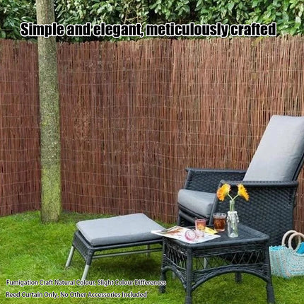 Natural Reed Bamboo Roll Up Blind Sun Shade Curtain Rustic Window Cover ForPatio