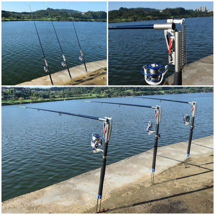Self Ejecting Sea Fishing Rod Spring Auto Long Casting Pole Durable Fishing Gear