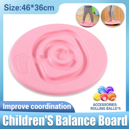 Kids Balance Board Non Slip Surface for Kids Gymnastics Training Play Exercise