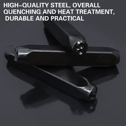 Punch Stamp Set 4MM Steel Letter Number Stamping Tool Kit For Metal Leather Wood
