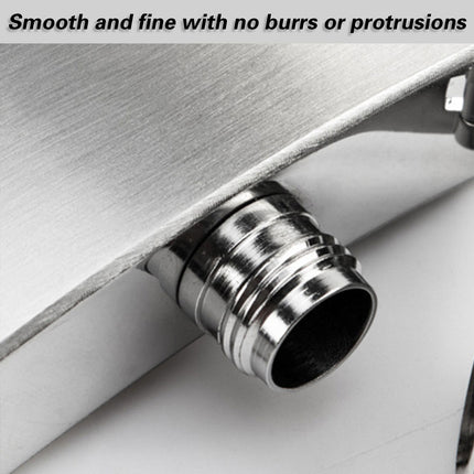 Stainless Steel Hip Flask Gift Set with Funnel and Cups Portable 7oz Metal Flask