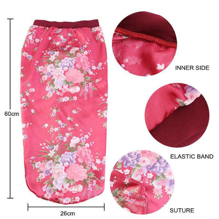 Sleep Cap Satin Silk Bonnet Wrap Hat Headwear Hair Sock Long Head Cover Turban - Aimall