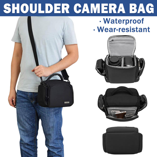 Portable Mirrorless Camera Shoulder Bag Waterproof Shockproof For Camera Storage