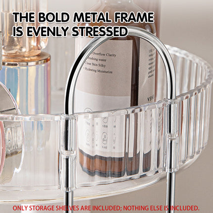 Rotating Vanity Storage Rack 360 Degree Cosmetic Organizer For Makeup Beauty