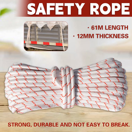 Fire Escape Safety Rope High Altitude Work Rope High Strength Anti Slip Durable