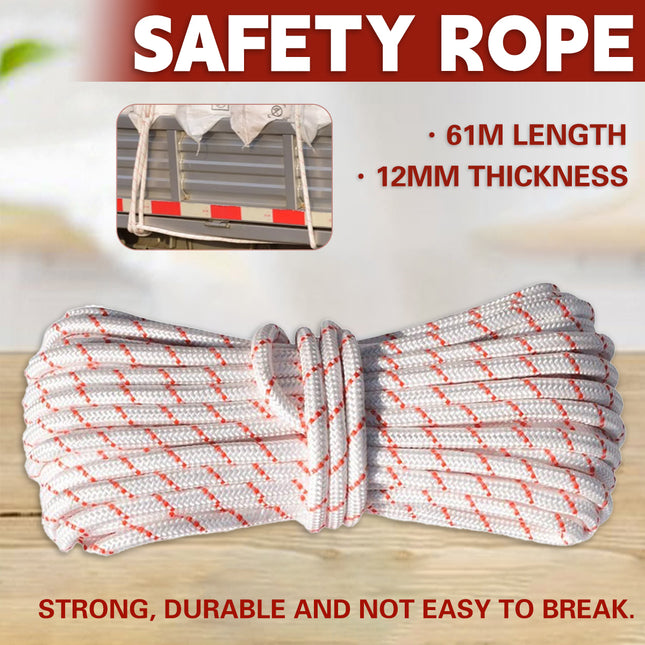 Fire Escape Safety Rope High Altitude Work Rope High Strength Anti Slip Durable