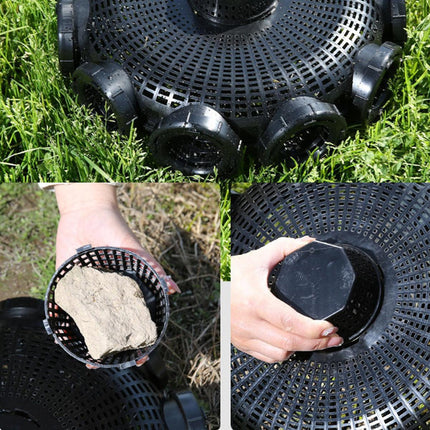 10Hole Eel Fishing Trap Cage Loach Fish Shrimp Net Folding Portable Catch Basket