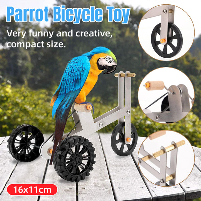 Parrot Training Bicycle Toy Parrot Exercise Bicycle Toy for Birds Fun Activity