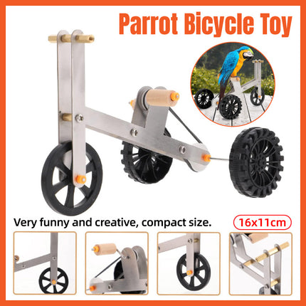 Parrot Training Bicycle Toy Parrot Exercise Bicycle Toy for Birds Fun Activity