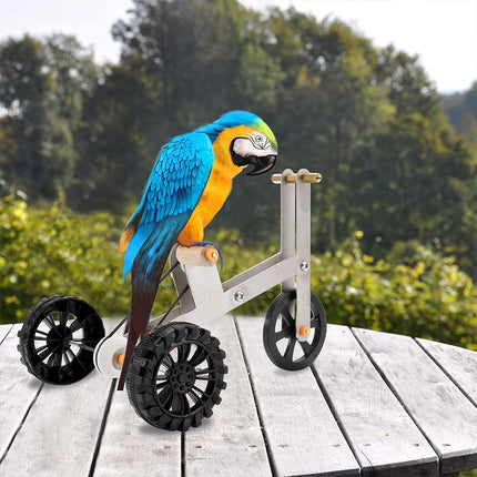 Parrot Training Bicycle Toy Parrot Exercise Bicycle Toy for Birds Fun Activity