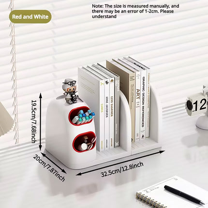 Desktop Storage Organiser With Dividers Pen Holder Home Office School Desk Use