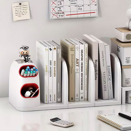 Desktop Storage Organiser With Dividers Pen Holder Home Office School Desk Use