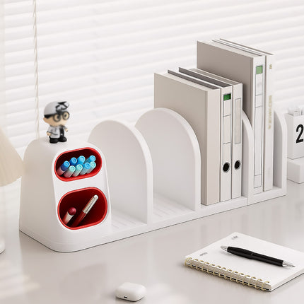 Desktop Storage Organiser With Dividers Pen Holder Home Office School Desk Use