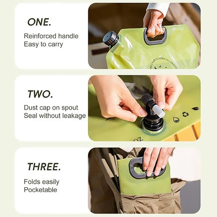 Folding Outdoor Water Storage Bag Portable Camping Hiking Travel Large Capacity