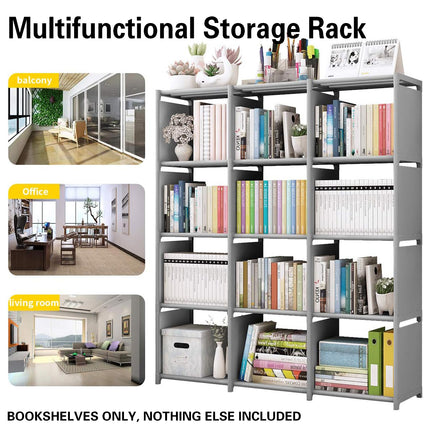 Minimalist Bookshelf Storage Cabinet for Living Room Bedroom Office Space Saving
