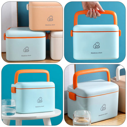 Large Capacity Home First Aid Kit Standing Emergency Medical Storage Box Use