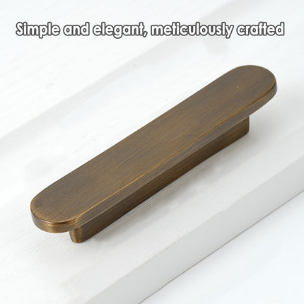 Simple Door Handle Cabinet Pull Knob Wardrobe Handle 4 Size Brass Kitchen
