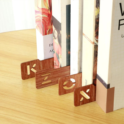 Wood Alphabet Bookmark A-Z Divider Home Vinyl Record Organizer Decorative Tool