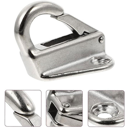 3PCS Stainless Steel Spring Hooks Heavy Duty Clip Hook for Boat Coat Hanger Use