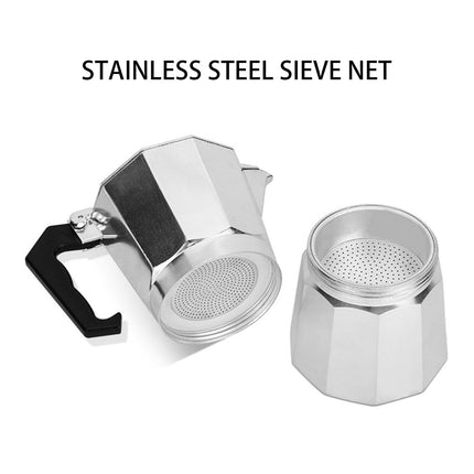 Aluminum Octagonal Mocha Pot European Coffee Utensil Kitchen Coffee Brewing Pot