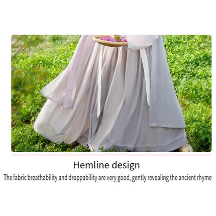 Hanfu Grey Beizi Coat Traditional Chinese Outerwear for Spring and Summer