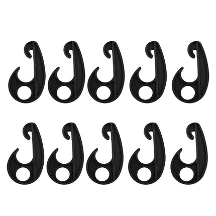 15/30pcs Heavy Duty Luggage Net Hooks Cargo Tie Down Straps Bungee Cord Clips