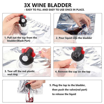 Portable Beach Handheld Wine Bag Durable Easy to Clean for Travel Picnic Use