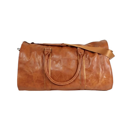 PU Leather Travel Duffel Bag Men Weekend Overnight Luggage Bag for Travel Sports