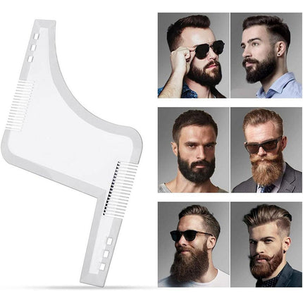 Beard Styling Shaping Template Comb Barber Tool Symmetry Trimming Shaper Stencil