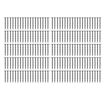 200x Grass Pegs Lawn Turf Weed Mat Plastic Pins Stakes Anchor Lawn Sod Fasten - Aimall