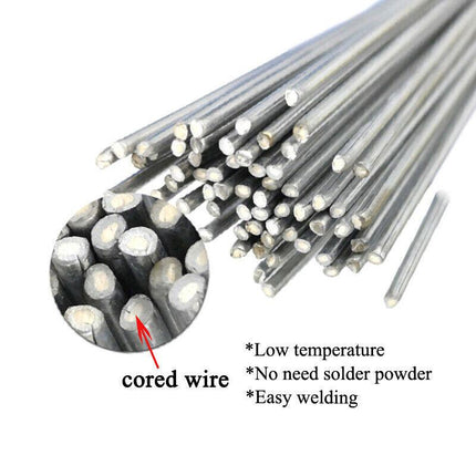 10-50X Aluminium Low Temp Welding Rods Durable Flux Cored Brazing Repair Sticks