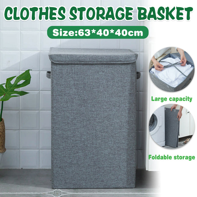 Foldable Laundry Basket Large Cloth Organizer Dirty Clothes Hamper Storage Bin