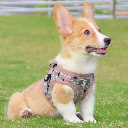 Pink Kitten Dog Cat Walking Harness Lead Leash Collar Pet Vest Mesh Adjustable