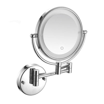 Folding Wall Mounted Makeup Mirror Telescopic Rotating Mirror for Hotel Bathroom