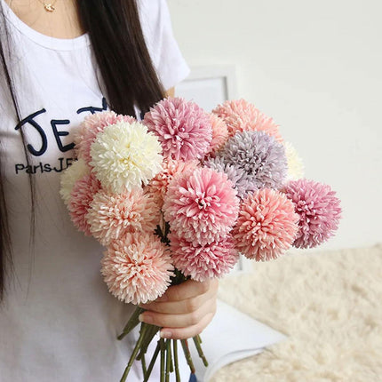 10PCS Artificial Dandelion Flowers Home Decor Wedding Party Plastic Floral