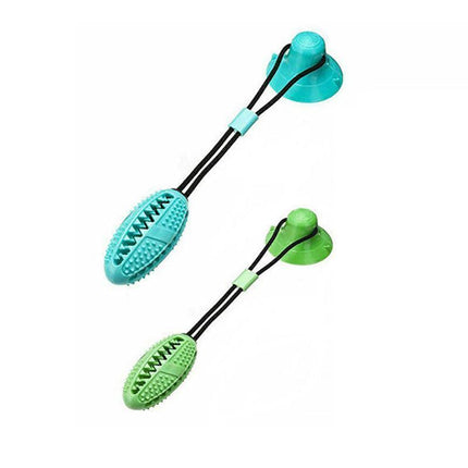 Pet Molar Bite Toy Multifunction Floor Suction Cup Dog Balls Interactive Puppyau - Aimall