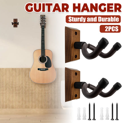 2PCS Guitar Wall Hanger Hook Holder Stand for Bass Ukulele Instrument Storage