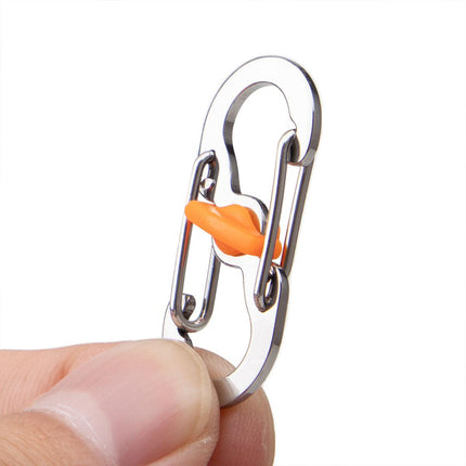 Aluminum S-biner Carabiner Keychain Clip Key Ring Snap Spring Hook Camping